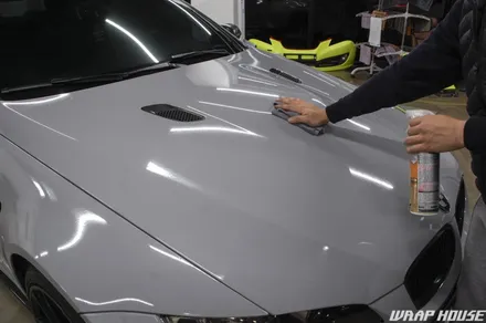 BMW E92 M3 나르도 그레이 전체랩핑 시공[김포+수입차+카스킨+시멘트+쿨그레이+3M][랩하우스] / 김포시 양촌읍