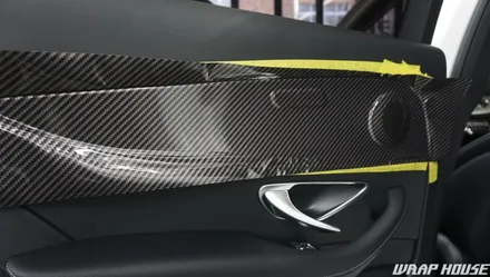 벤츠 E클래스 유광카본 실내랩핑[김포랩핑][랩하우스] / 김포시 양촌읍