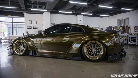 닛산 GTR R35 로켓버니 이노즈텍 미드나잇골드 전체랩핑[김포랩핑][랩하우스] / 김포시 양촌읍