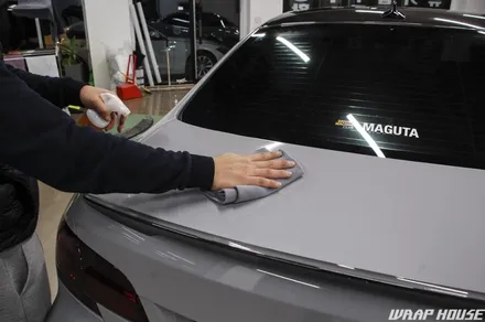 BMW E92 M3 나르도 그레이 전체랩핑 시공[김포+수입차+카스킨+시멘트+쿨그레이+3M][랩하우스] / 김포시 양촌읍
