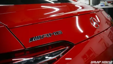 벤츠 AMG GT43 에이버리 유광 카마인레드 전체랩핑 시공[김포랩핑][랩하우스] / 김포시 양촌읍