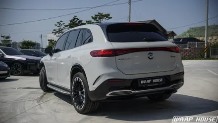 벤츠 EQS SUV LB볼케닉그레이 전체랩핑 시공[김포랩핑][랩하우스] / 김포시 양촌읍