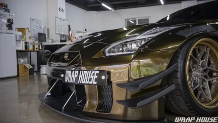 닛산 GTR R35 로켓버니 이노즈텍 미드나잇골드 전체랩핑[김포랩핑][랩하우스] / 김포시 양촌읍