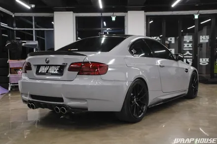 BMW E92 M3 나르도 그레이 전체랩핑 시공[김포+수입차+카스킨+시멘트+쿨그레이+3M][랩하우스] / 김포시 양촌읍