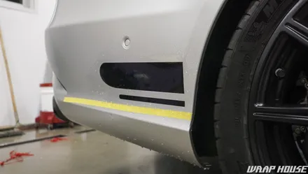 벤츠 E63 AMG 사틴 화이트 알루미늄(사틴실버) 전체랩핑[김포 카스킨 전문업체][랩하우스] / 김포시 양촌읍