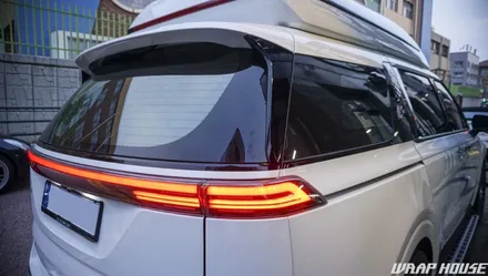 기아 4세대 카니발 하이리무진 크롬죽이기 시공[김포랩핑][랩하우스] / 김포시 양촌읍