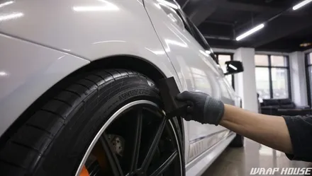 벤츠 C63 AMG 고스트 펄(홀로그램) 전체랩핑+그릴랩핑+커스텀 크롬데칼 시공[김포카스킨전문업체][랩하우스] / 김포시 양촌읍