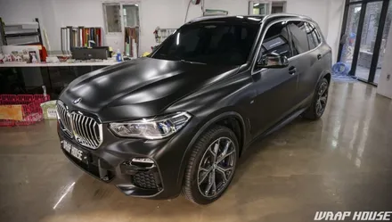 BMW X5(G05) 에이버리 사틴블랙 전체랩핑 시공[김포자동차랩핑 전문업체][랩하우스] / 김포시 양촌읍
