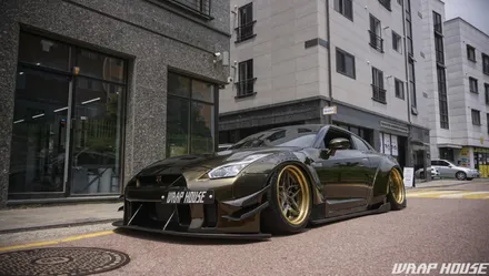닛산 GTR R35 로켓버니 이노즈텍 미드나잇골드 전체랩핑[김포랩핑][랩하우스] / 김포시 양촌읍