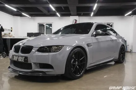 BMW E92 M3 나르도 그레이 전체랩핑 시공[김포+수입차+카스킨+시멘트+쿨그레이+3M][랩하우스] / 김포시 양촌읍