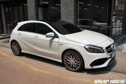벤츠 A45 AMG 범퍼+본넷+생활보호PPF(헤드라이트+도어컵+도어엣지+트렁크리드+주유규+B필러하이그로시)[김포PPF 랩하우스] / 김포시 양촌읍