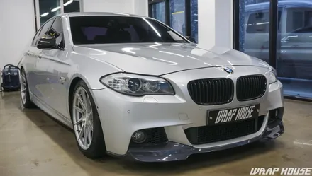 BMW 550i XDrive(F10) 딥 블루 메탈릭 전체랩핑 시공[김포 카스킨 전문점][랩하우스] / 김포시 양촌읍