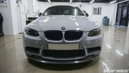 BMW E92 M3 헤드라이트 옐로우 라이트필름 시공[김포 카스킨 전문][랩하우스] / 김포시 양촌읍