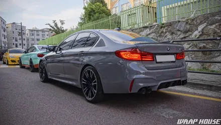 BMW F90 M5 에이버리 락그레이 전체랩핑 시공+카본루프PPF 시공[김포랩핑전문업체][랩하우스] / 김포시 양촌읍