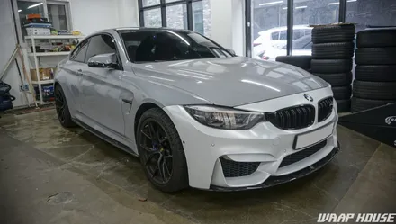 BMW M4 유광 인텐스블루 전체랩핑[김포랩핑][랩하우스] / 김포시 양촌읍