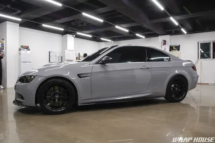 BMW E92 M3 나르도 그레이 전체랩핑 시공[김포+수입차+카스킨+시멘트+쿨그레이+3M][랩하우스] / 김포시 양촌읍