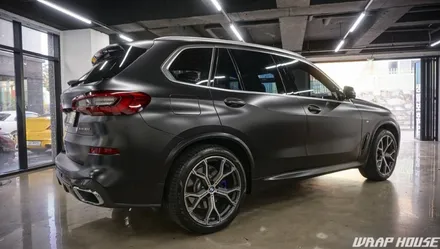 BMW X5(G05) 에이버리 사틴블랙 전체랩핑 시공[김포자동차랩핑 전문업체][랩하우스] / 김포시 양촌읍