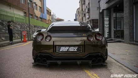 닛산 GTR R35 로켓버니 이노즈텍 미드나잇골드 전체랩핑[김포랩핑][랩하우스] / 김포시 양촌읍