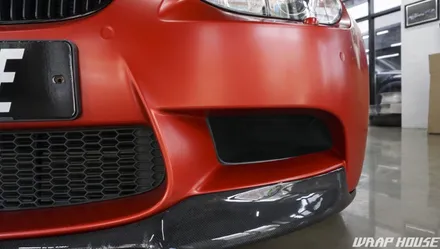 BMW E92 M3 3m사틴 스몰더링 레드 전체랩핑 시공[김포+카스킨+랩핑+PPF+시공+전문업체][랩하우스] / 김포시 양촌읍
