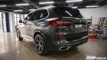 BMW X5(G05) 에이버리 사틴블랙 전체랩핑 시공[김포자동차랩핑 전문업체][랩하우스] / 김포시 양촌읍