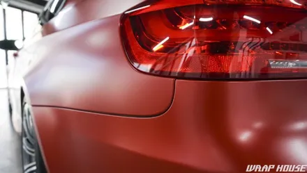 BMW E92 M3 3m사틴 스몰더링 레드 전체랩핑 시공[김포+카스킨+랩핑+PPF+시공+전문업체][랩하우스] / 김포시 양촌읍