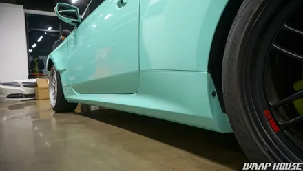 현대 제네시스 쿠페 민트색 전체랩핑 시공[김포랩핑전문][랩하우스] / 김포시 양촌읍