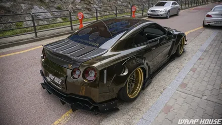 닛산 GTR R35 로켓버니 이노즈텍 미드나잇골드 전체랩핑[김포랩핑][랩하우스] / 김포시 양촌읍