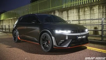 아이오닉5N 사틴블랙 전체랩핑 시공[김포랩핑][랩하우스] / 김포시 양촌읍
