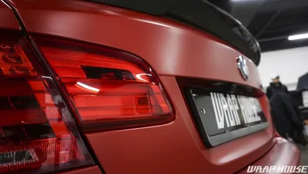 BMW E92 M3 3m사틴 스몰더링 레드 전체랩핑 시공[김포+카스킨+랩핑+PPF+시공+전문업체][랩하우스] / 김포시 양촌읍
