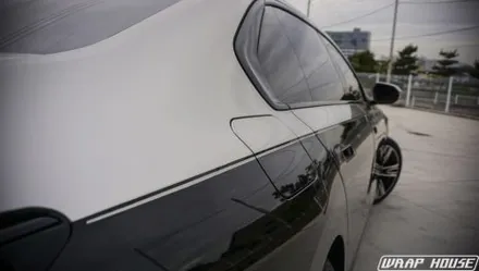 BMW I7 고광택 듀오톤랩핑과 크롬죽이기 작업![김포랩핑][랩하우스] / 김포시 양촌읍