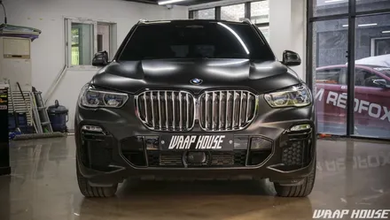 BMW X5(G05) 에이버리 사틴블랙 전체랩핑 시공[김포자동차랩핑 전문업체][랩하우스] / 김포시 양촌읍