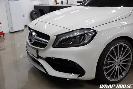 벤츠 A45 AMG 라이트 PPF 시공[김포PPF/랩하우스] / 김포시 양촌읍