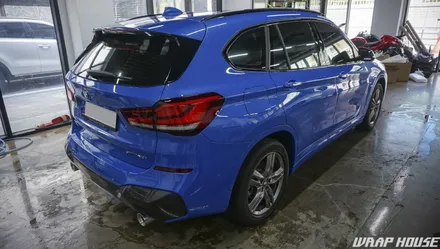 BMW X1(F48) 에이버리 유광 버건디레드 전체랩핑 시공[랩하우스] / 김포시 양촌읍