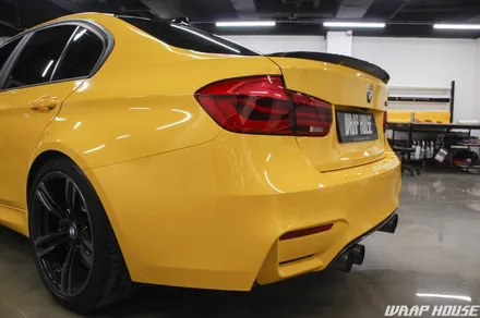 BMW F80 M3 옐로우 페인트워크 에디션 전체랩핑 시공[김포+수입차+랩핑+카스킨+PPF+생활보호+신차+패키지][랩하우스] / 김포시 양촌읍