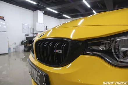 BMW F80 M3 옐로우 페인트워크 에디션 전체랩핑 시공[김포+수입차+랩핑+카스킨+PPF+생활보호+신차+패키지][랩하우스] / 김포시 양촌읍