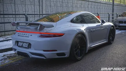 포르쉐 911 카레라 4 gts 3M 유광스톰그레이 전체랩핑[김포랩핑][랩하우스] / 김포시 양촌읍