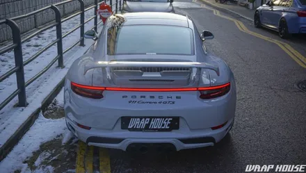 포르쉐 911 카레라 4 gts 3M 유광스톰그레이 전체랩핑[김포랩핑][랩하우스] / 김포시 양촌읍