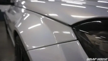 벤츠 C63 AMG 고스트 펄(홀로그램) 전체랩핑+그릴랩핑+커스텀 크롬데칼 시공[김포카스킨전문업체][랩하우스] / 김포시 양촌읍