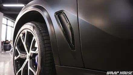 BMW X5(G05) 에이버리 사틴블랙 전체랩핑 시공[김포자동차랩핑 전문업체][랩하우스] / 김포시 양촌읍