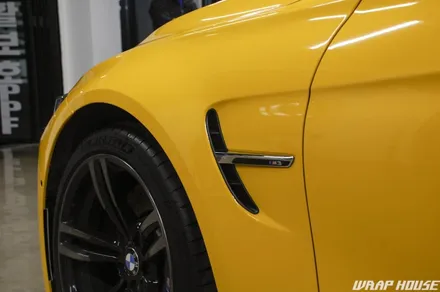 BMW F80 M3 옐로우 페인트워크 에디션 전체랩핑 시공[김포+수입차+랩핑+카스킨+PPF+생활보호+신차+패키지][랩하우스] / 김포시 양촌읍