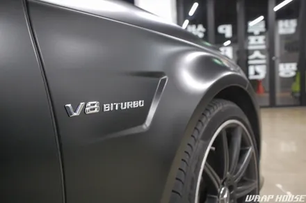 벤츠 CLS 63AMG 사틴블랙 전체랩핑[김포+수입차+랩핑+카스킨+튜닝파츠][랩하우스] / 김포시 양촌읍