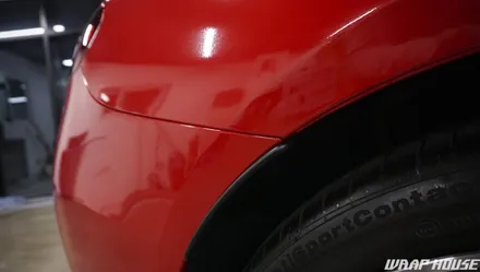 벤츠 C200 카브리올레(W205) 에이버리 카마인레드 전체랩핑+카본 실내랩핑 시공 / 김포시 양촌읍
