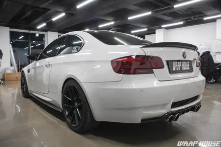 BMW E92 M3 나르도 그레이 전체랩핑 시공[김포+수입차+카스킨+시멘트+쿨그레이+3M][랩하우스] / 김포시 양촌읍
