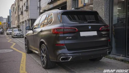 BMW X5(G05) 에이버리 사틴블랙 전체랩핑 시공[김포자동차랩핑 전문업체][랩하우스] / 김포시 양촌읍