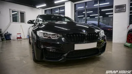 BMW F82 M4 헥시스 민트색 전체랩핑+오렌지 포인트랩핑 시공[김포랩핑전문업체][랩하우스] / 김포시 양촌읍