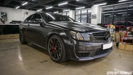 벤츠 C63 AMG 쿠페 사이드데칼 시공[데칼시공전문][김포랩핑][랩하우스] / 김포시 양촌읍