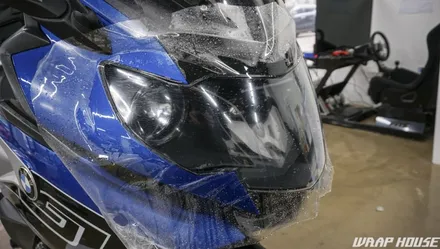 BMW K1600GT 생활보호PPF 시공(헤드라이트+사이드백)[김포바이크랩핑/PPF시공전문업체][랩하우스] / 김포시 양촌읍