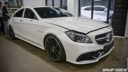 BENZ CLS63AMG S 사틴 다크그레이 전체랩핑 3M2080필름 [김포카스킨,김포전체랩핑,김포부분랩핑,김포PPF시공,김포전체PPF시공,김포수입차랩핑전문점] / 김포시 양촌읍