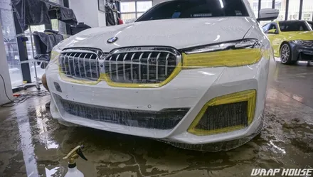 BMW 5시리즈 앞범퍼PPF 시공[김포PPF/차량보호필름][랩하우스] / 김포시 양촌읍
