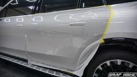 벤츠 EQS SUV LB볼케닉그레이 전체랩핑 시공[김포랩핑][랩하우스] / 김포시 양촌읍